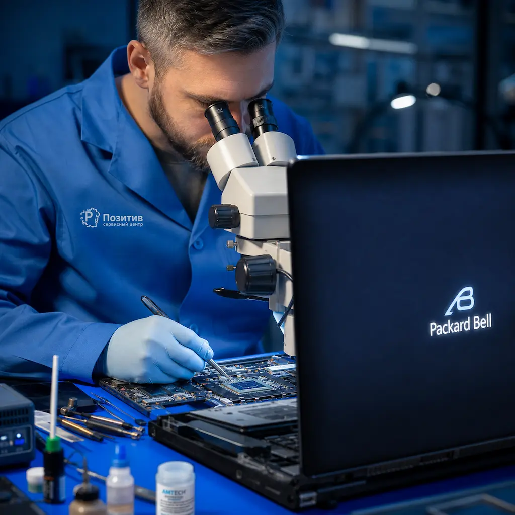 Замена видеокарты ноутбука Packard Bell в Прокопьевске