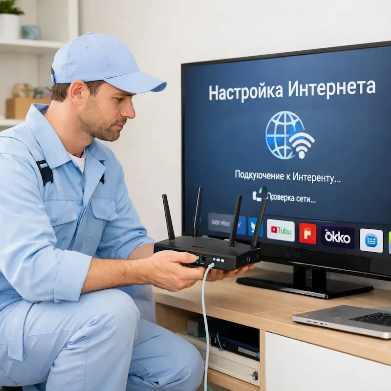 Настройка интернета на телевизоре в Прокопьевске