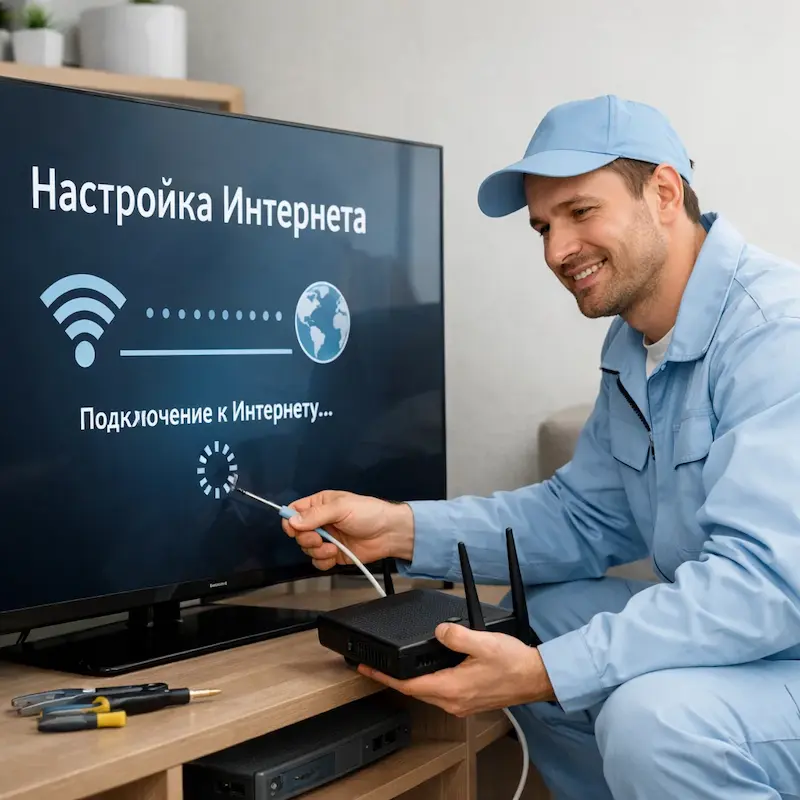 Настройка интернета на ТВ в Прокопьевске