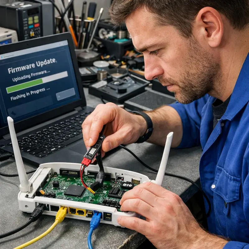 Обновление прошивки роутера в Прокопьевске