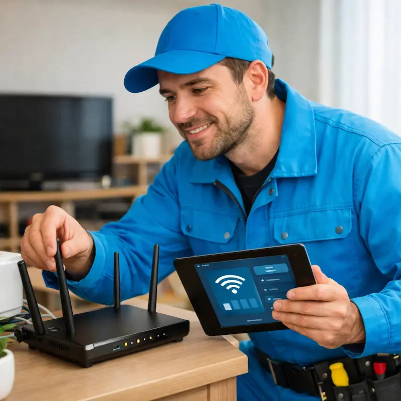 Настройка Wi-Fi для квартиры, дома и офиса в Прокопьевске