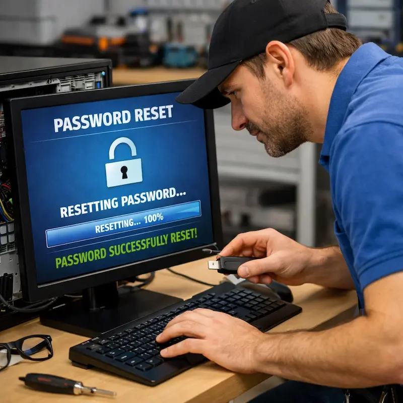 Сброс пароля от компьютера в Прокопьевске