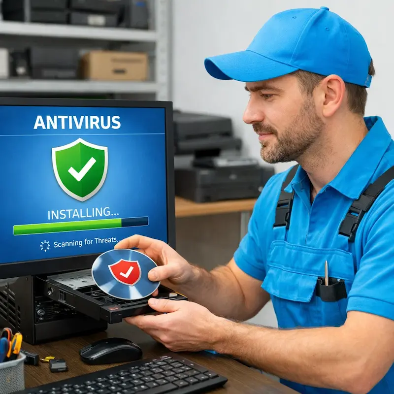 Установка антивируса в Прокопьевске на дому