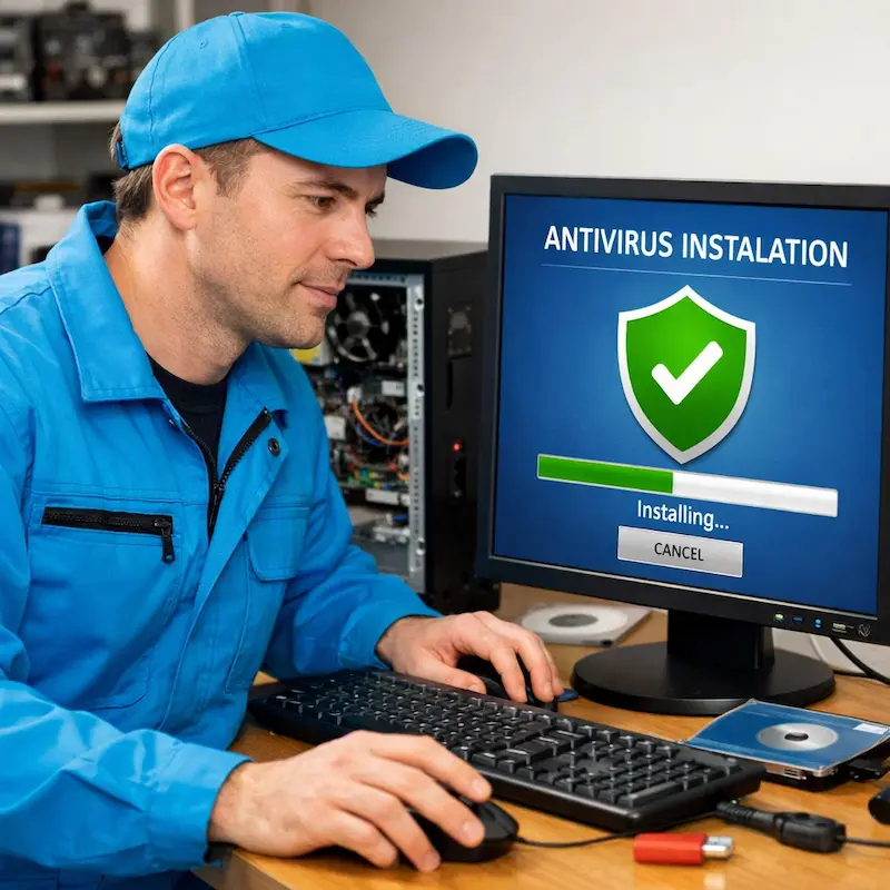 Установка антивируса на ноутбук в Прокопьевске