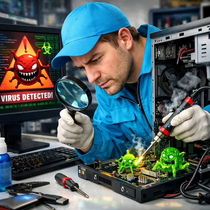 Вылечить компьютерный вирус в Прокопьевске