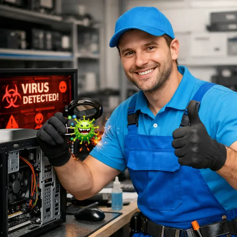 Удаление вирусов с компьютера в Прокопьевске