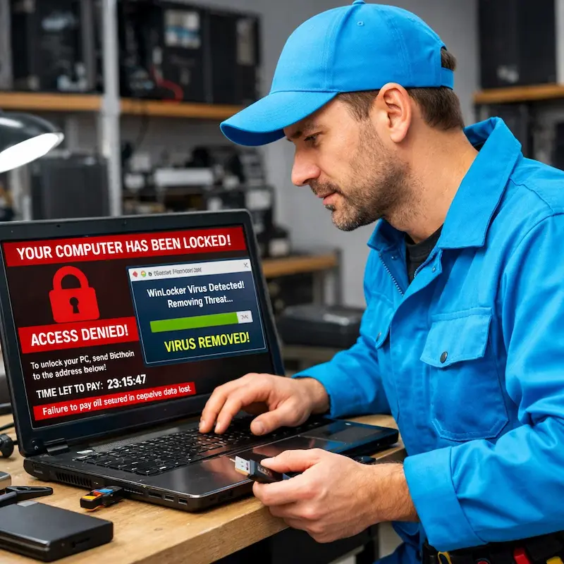 Поможем разблокировать компьютер и ноутбук в Прокопьевске